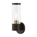 Sconces Single Glass by Livex Lighting ( 107 | 17281-07 Banca ) 
