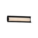 Bathroom Fixtures Cylindrical / Linear by Justice Designs ( 102 | FSN-8631-OPAL-MBLK Fusion ) 