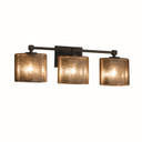 Bathroom Fixtures Three Lights by Justice Designs ( 102 | FSN-8423-30-MROR-DBRZ-LED3-2100 Fusion ) 