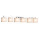 Bathroom Fixtures Five+Lights by Justice Designs ( 102 | FSN-8436-55-WEVE-CROM Fusion ) 