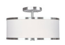 Semi-Flush Mts. Drum Shade by Livex Lighting ( 107 | 6367-91 Park Ridge ) 