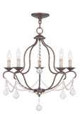 Mid. Chandeliers Candle by Livex Lighting ( 107 | 6435-71 Chesterfield ) 