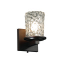 Sconces Single Glass by Justice Designs ( 102 | GLA-8771-16-CLRT-DBRZ Veneto Luce ) 