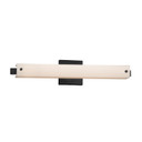 Bathroom Fixtures Cylindrical / Linear by Justice Designs ( 102 | FSN-8681-OPAL-MBLK Fusion ) 
