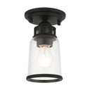 Flush Mounts Glass Down by Livex Lighting ( 107 | 45501-04 Lawrenceville ) 