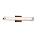 Bathroom Fixtures Cylindrical / Linear by Justice Designs ( 102 | FSN-8681-WEVE-DBRZ Fusion ) 