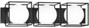 Bathroom Fixtures Three Lights by Matteo Lighting ( 423 | S03803BK Squircle ) 