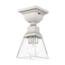 Semi-Flush Mts. Glass Down by Livex Lighting ( 107 | 45562-91 Mission ) 