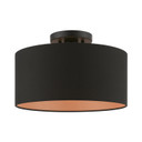 Semi-Flush Mts. Drum Shade by Livex Lighting ( 107 | 45613-04 Sentosa ) 