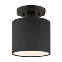 Semi-Flush Mts. Drum Shade by Livex Lighting ( 107 | 45661-04 Bainbridge ) 