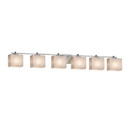 Bathroom Fixtures Five+Lights by Justice Designs ( 102 | CLD-8446-55-NCKL Clouds ) 