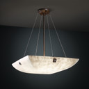 Pendants Bowl Style by Justice Designs ( 102 | CLD-9662-25-DBRZ-F4-LED5-5000 Clouds ) 
