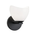 Sconces Single Glass by Matteo Lighting ( 423 | S04201BKOP Uptowne ) 