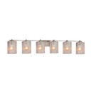 Bathroom Fixtures Five+Lights by Justice Designs ( 102 | FSN-8446-15-SEED-NCKL Fusion ) 