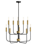 Mid. Chandeliers Candle by Lark ( 531 | 83636BK-LCB Austen ) 