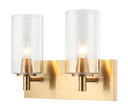 Bathroom Fixtures Two Lights by Matteo Lighting ( 423 | S04902AGCL Candela ) 