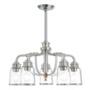 Mid. Chandeliers Glass Down by Livex Lighting ( 107 | 40025-91 Lawrenceville ) 