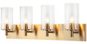 Bathroom Fixtures Four Lights by Matteo Lighting ( 423 | S04904AGCL Candela ) 