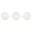 Bathroom Fixtures Three Lights by Matteo Lighting ( 423 | S05103AGOP Pearlesque ) 