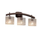 Bathroom Fixtures Three Lights by Justice Designs ( 102 | FSN-8593-30-SEED-DBRZ-LED3-2100 Fusion ) 