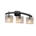 Bathroom Fixtures Three Lights by Justice Designs ( 102 | FSN-8593-30-SEED-MBLK-LED3-2100 Fusion ) 