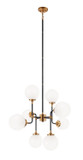 Mid. Chandeliers Glass Down by Matteo Lighting ( 423 | C58208AGOP Particles ) 