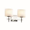 Bathroom Fixtures Two Lights by Justice Designs ( 102 | FSN-8412-30-OPAL-CROM Fusion ) 