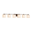 Bathroom Fixtures Five+Lights by Justice Designs ( 102 | FSN-8446-30-OPAL-DBRZ Fusion ) 
