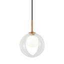 Mini Pendants Glass Down by Matteo Lighting ( 423 | C60601AGCL Delcia ) 