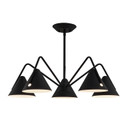 Mid. Chandeliers Glass Down by Justice Designs ( 102 | NSH-4245-MBTX Zag ) 
