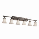 Bathroom Fixtures Five+Lights by Justice Designs ( 102 | CLD-8526-20-NCKL-LED6-4200 Clouds ) 