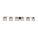 Bathroom Fixtures Five+Lights by Justice Designs ( 102 | FSN-8446-30-SEED-DBRZ Fusion ) 