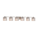 Bathroom Fixtures Five+Lights by Justice Designs ( 102 | FSN-8446-30-SEED-NCKL Fusion ) 