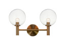 Sconces Double Glass by Matteo Lighting ( 423 | S06002AGCL Cosmo ) 