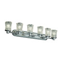 Bathroom Fixtures Five+Lights by Justice Designs ( 102 | GLA-8516-16-CLRT-CROM-LED6-4200 Veneto Luce ) 