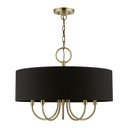 Mid. Chandeliers Drum Shade by Livex Lighting ( 107 | 40115-01 Huntington ) 