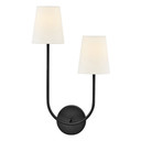 Sconces Double Candle by Lark ( 531 | 84262BK Cora ) 