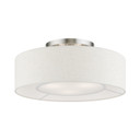 Semi-Flush Mts. Drum Shade by Livex Lighting ( 107 | 40143-92 Ellsworth ) 