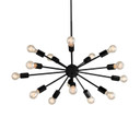 Large Chandeliers Starburst by Justice Designs ( 102 | NSH-8024-MBLK Axion ) 