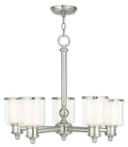 Mid. Chandeliers Glass Up by Livex Lighting ( 107 | 40205-91 Middlebush ) 