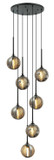 Pendants Multi-port/Cascade by Matteo Lighting ( 423 | C61607MBSM Jemyca ) 