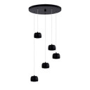 Pendants Multi-port/Cascade by Justice Designs ( 102 | NSH-8118-MBLK Frascati ) 