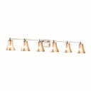 Bathroom Fixtures Five+Lights by Justice Designs ( 102 | FSN-8426-20-MROR-NCKL-LED6-4200 Fusion ) 