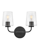 Sconces Double Glass by Lark ( 531 | 853452BK-CL Kline ) 
