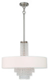 Mid. Chandeliers Drum Shade by Livex Lighting ( 107 | 51034-91 Carlisle ) 