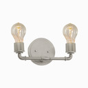 Bathroom Fixtures Two Lights by Justice Designs ( 102 | NSH-8462-NCKL No Shade Material ) 