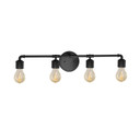 Bathroom Fixtures Four Lights by Justice Designs ( 102 | NSH-8464-MBLK No Shade Material ) 