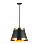 Pendants Metal Shade by Matteo Lighting ( 423 | C62903BKAG Caske ) 