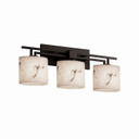 Bathroom Fixtures Three Lights by Justice Designs ( 102 | FAL-8703-30-MBLK LumenAria ) 