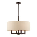 Mid. Chandeliers Drum Shade by Livex Lighting ( 107 | 46166-07 Cresthaven ) 